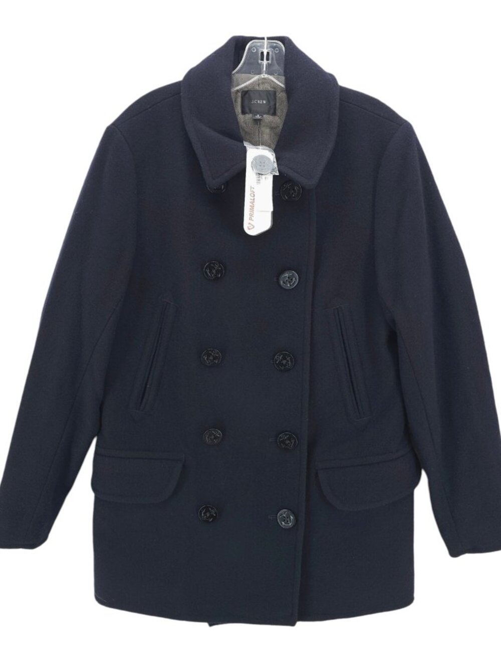 NWT J CREW Dock Peacoat Navy Blue Primaloft Thinsulate Insulated Men's SMALL